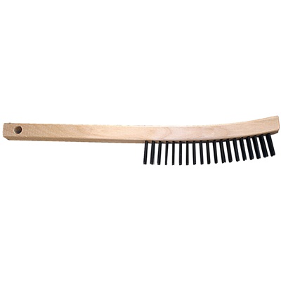 Pferd Scratch Brushes - Curved Handle - Hardwood Block, Economy Line 85045 PFE85045