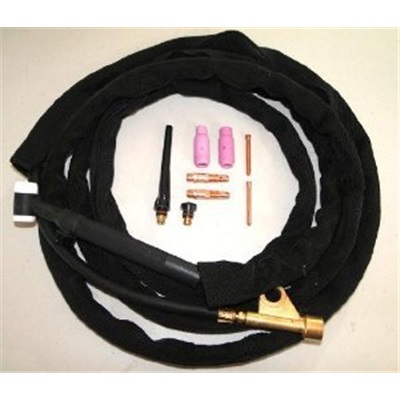 Profax 17Fv-12R Rubber Cable 17 Series Air Cooled Flexible Tig Torch Body With Valve, 150 Amp, 12-1/2 Ft Cable PX17FV-12R PFXPX17FV-12R
