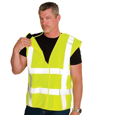 Pip 302-5Pmvly3x 5 Point Break Away Mesh Class 2 Grn 3X Vest 302-5PMVLY-3X PIP3025PMVLY3X