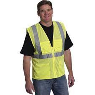 Pip 302-Mvgzly-Xl Class 2,Economy Mesh Vest,Zipper Closure 4 Pocket 302-MVGZ4PLY-XL PIP302MVGZ4LYXL