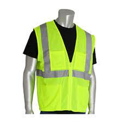Pip 302Mvgz4p-2X Frischhertz Logo Cl 2 Grn Msh Vest Id 3498-1 302-MVGZ4P-LY 2X PIP302MVGZ4P2XF
