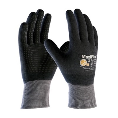 Seamless Knit Nylon Glove With Nitrile Coated Micro-Foam Grip On Full Hand - Micro Dot Palm 34-846/L PIP34-846/L