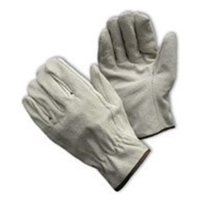 Regular Grade Split Cowhide Leather Driver's Glove - Straight Thumb 69-134/L PIP69-134/L