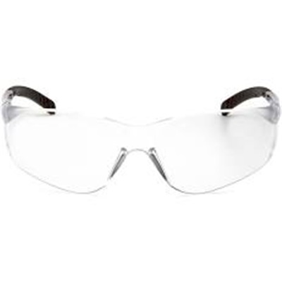 Pyramex Atoka Safety Glasses Black Temples Clear Lens S2560SF PYRS9110S