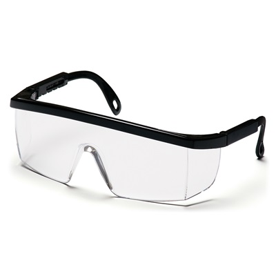 Pyramex Sb410s Integra Black Frame Clear Lens Glasses PYRSB410S PYRSB410S