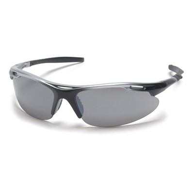 Pyramex Ssb4570d Avante Glasses Silver Mirror Lens Silver Black Frame PYRSSB4570D PYRSSB4570D