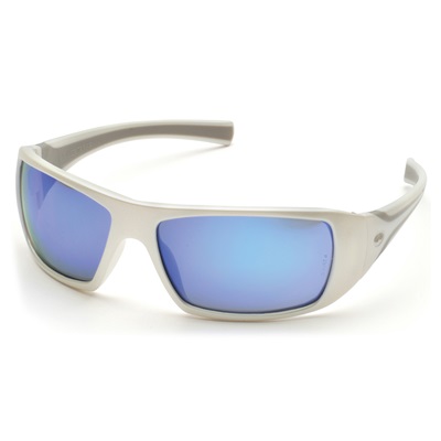 Pyramex Sw5665d Goliath Safety Glasses White W/ Ice Blue Lens PYRSW5665D PYRSW5665D