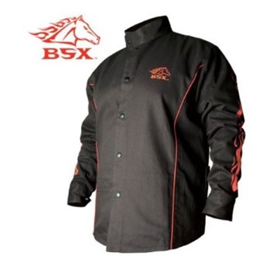 Bsx Black - Red Flames Stryker Fr Welding Jacket BX9C-2XL REVBX9C-2XL
