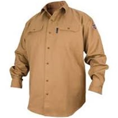 Revco Fs7-Khk Khaki Fr 7Oz. Sml Work Shirt 16.5&quot;N X 33.75&quot;S FS7-KHK-S REVFS7-KHK-S