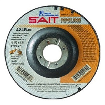 Sait 22042 24 Coarse Grit Alo2 Type 27 Grinding Wheel, 6 Inch X 1/8 Inch X 7/8 Inch 22042 SAI22042