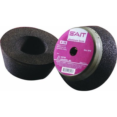 Sait 26020 16 Coarse Grit Alo2 Type 11 Cup Stone, 6 Inch X 2 Inch X 5/8-11 26020 SAI26020