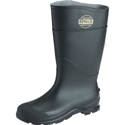 Service &amp; Materials Servus 18821 Size 7 Steel Toe 14&quot;&quot; Pvc Boots 18821-BLM-070 SER18821-07