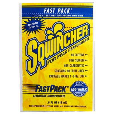 Sqwincher Lemonade 6Oz. Fast Pack (Single Serve(4-Bxs Of 50/200C) 015303-LA SQW015303-LA