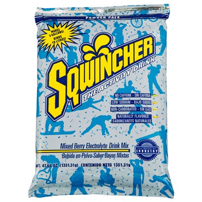 Sqwincher 5Gal. Powder Pack (Dry Mix) Mixed Berry (16Pks/Case) SQW016400-MB SQW016400-MB