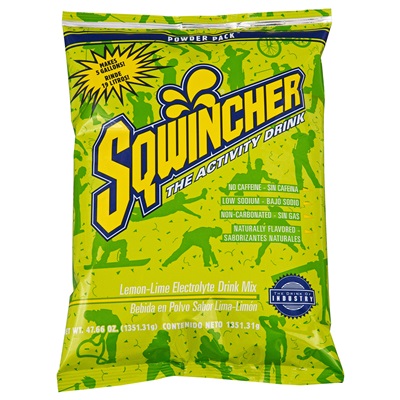 Sqwincher 5Gal Lemon Lime Pack 16/Cs Powder Pack (16Ea Per Case) **Must Be Sold In Case Quantities Only** SQW016408-LL SQW016408-LL