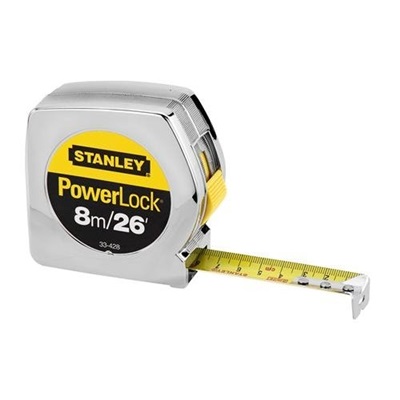 Stanley Powerlock 1&quot; X 26&#39; 8M Tape (33-526 Obsolete) 6802A57 33-428 STY33-428