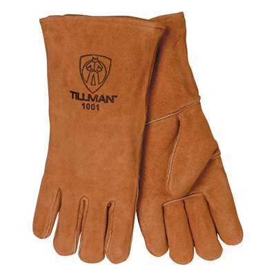Tillman 1001 Brown Welders Glove 14"" Split Cowhide Cotton Lined   TIL1001