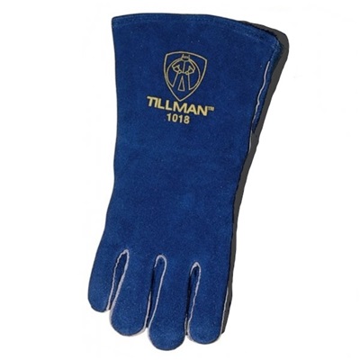Tillman 1018 Shoulder Split Cowhide Leather And Welted Fingers Welding Gloves, Blue, Large, 14 Inch L, Reinforced Wing Thumb (Left Hand Glove Only!) 1018LL TIL1018LL