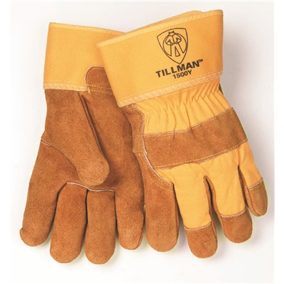 Tillman 1500Y Large (L) Cowhide – Shoulder Split Standard Work Gloves 1500Y TIL1500Y