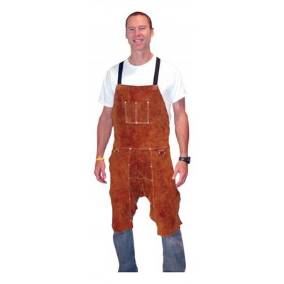 Tillman 3837 Premium Side Split Cowhide Leather Standard Split Leg Bib Apron, Dark Brown, 24 Inch, 36 Inch L 3837 TIL3837
