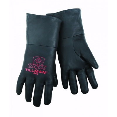 Tillman Onyx 44 Top-Grain Kidskin Leather Carded Welding Gloves, Black, Xl 44XL TIL44XL