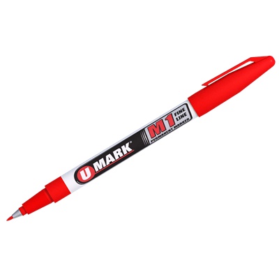 Umark 10584 M1 Red Fine Point Marker 10584 UMK10584
