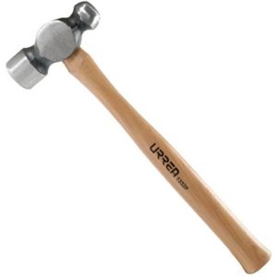 Urrea 1332P Forged And Tempered Steel Alloy Ball Pein Hammer, 2 Lb Head, Wood Handle URR1332P URR1332P