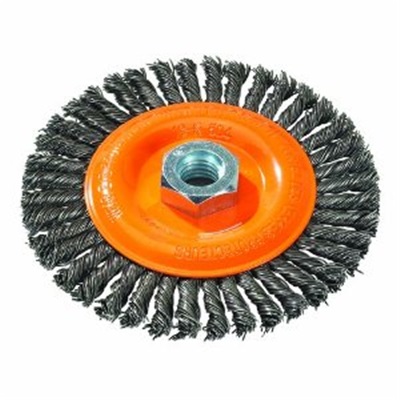 Wire Wheel 4X020x5/8-11 Stringer Knotted Wire 20,000Rpm 10/Bx 13K414 WAL13K414
