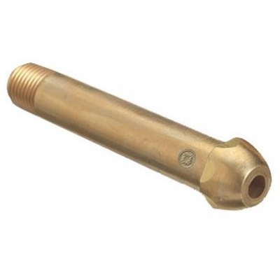 Western 63 Brass Oxygen Regulator Nipple, 1/4 Inch Male Npt, 2-1/16 Inch L 63 WES63