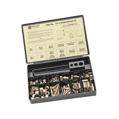 Western Hose Repair Kit (Rk-26) A &amp; B Fittings 1/4" W/ Crimp CK-22 WESCK-22