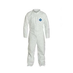 DUPTY120-3XL - Dupont+Tyvek+High+Density+Polyethylene+Standard+Coverall%2c+White%2c+3XL%2c+Front+Zipper%2c+25%2fCase