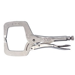 IRW19 - Irwin+Vise-Grip+The+Original+19+Nickel+Plated+Alloy+Steel+Regular+Tip+Locking+C-Clamp%2c+3-3%2f8+Inch%2c+11+Inch+L