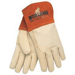 MEM4950L - Memphis+Gloves+4950+Top-Grain+Cowhide+Leather+Welding+Gloves%2c+Beige%2c+Large%2c+11.09+Inch+L%2c+Wing+Thumb