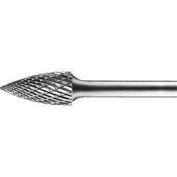 PFE24813 - PFERD+24813+1%2f2%22%22X1%22%22+1%2f4%22%22+SHANK+TREE+POINTED+END+CARBIDE+BUR+DIAMOND+CUT