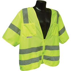 RPGSV83GM2X - RADIANS+SV83+LIME+GREEN+CLASS+3+SZ+2XL+REFLECTIVE+MESH+VEST+W%2fPOCKETS%2fZIPPER