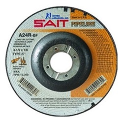 SAI22042 - Sait+22042+24+Coarse+Grit+AlO2+Type+27+Grinding+Wheel%2c+6+Inch+x+1%2f8+Inch+x+7%2f8+Inch