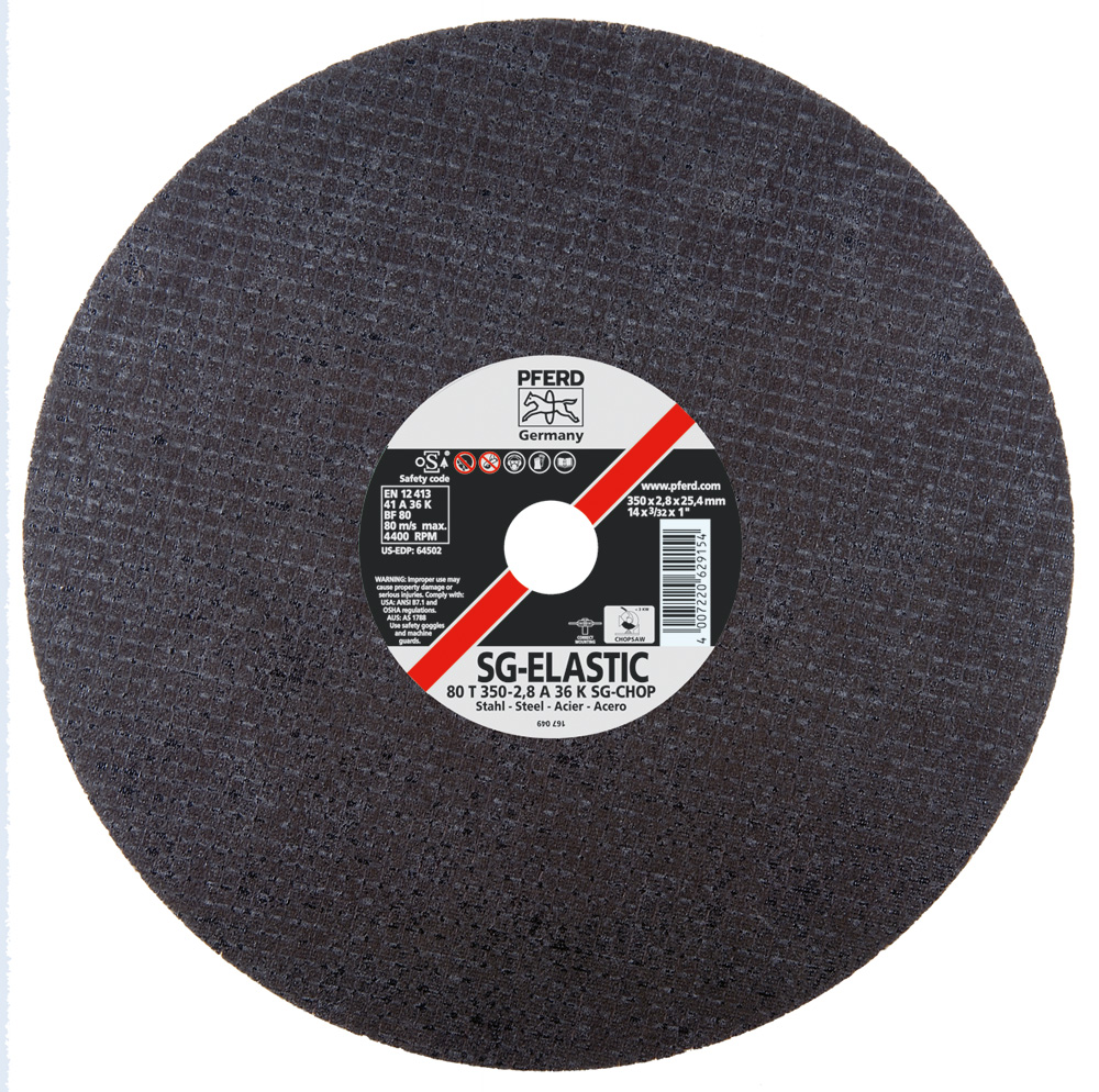 Pferd 64502 36Grit Alo2 Large Diameter CutOff Wheel, 14 Inch X 3/32